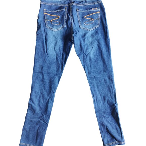 NWT Women's Seven7 Jeans Lounge Jeggings Indigo Dark Wash Knit Denim Size P/P - Picture 12 of 12